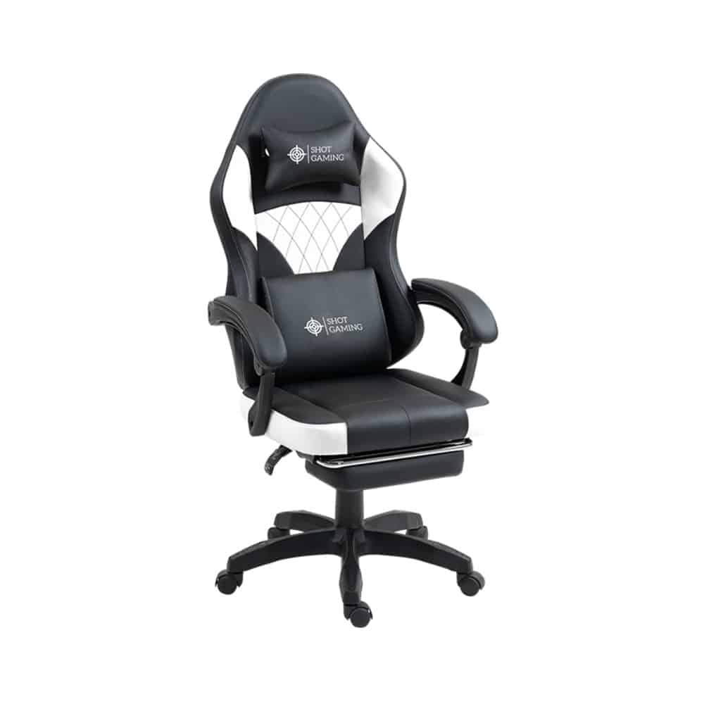 Silla Gamer Shot Gaming SHOT-D1145-WB | Soporte ergonómico