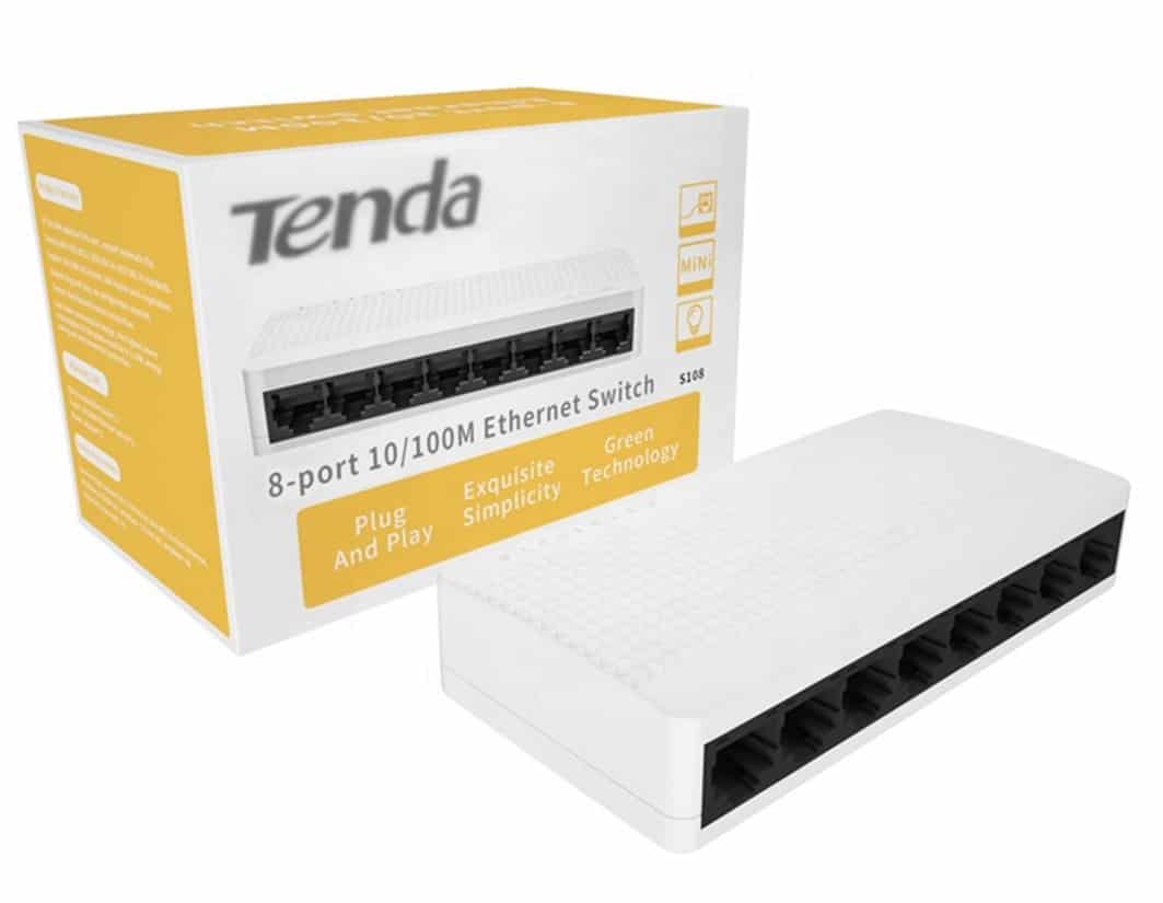 Switch 8 puertos 10/100 Tenda S108 Switch 8 puertos 10/100 Tenda S108