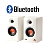 Parlantes Edifier MR3 de estudio blancos bluetooth