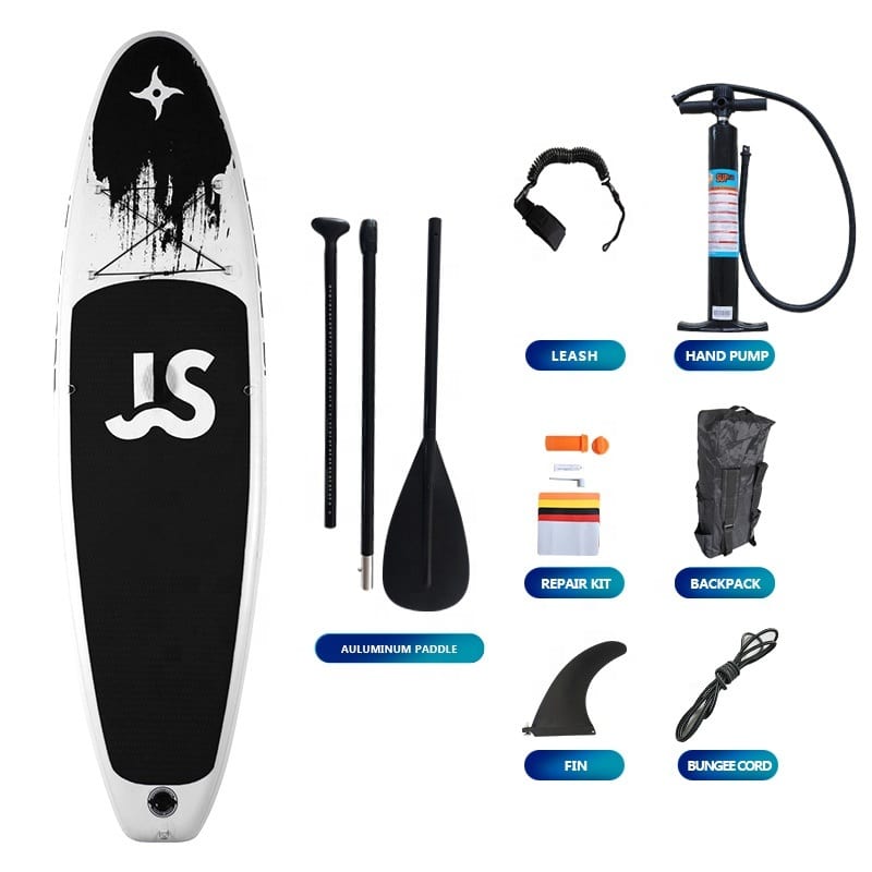 Tabla Stand Up Paddle Inflable Board 3.35m Negra+Remo+Mochil