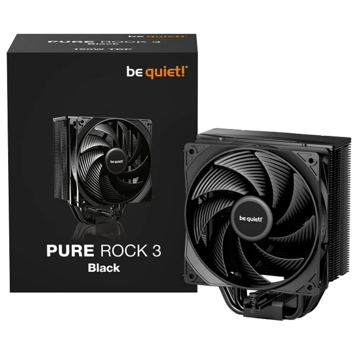 Copia - Air Cooler Gamer be quiet! Pure Rock Slim 3 Negro - Compacto, silencioso e intuitivo
