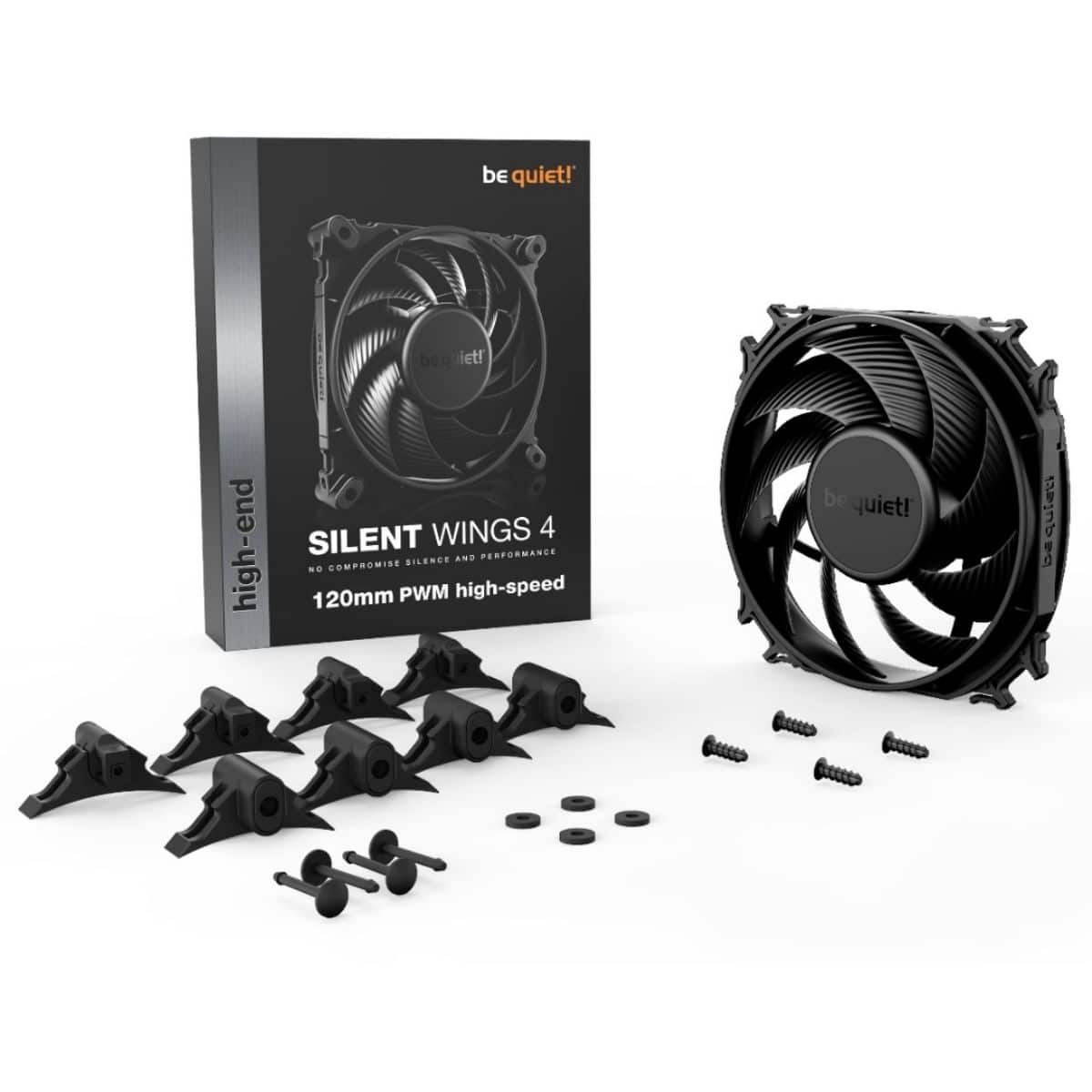 Copia - Fan Gamer be quiet! Silent Wings 4 120mm Negro - Silencioso y potente