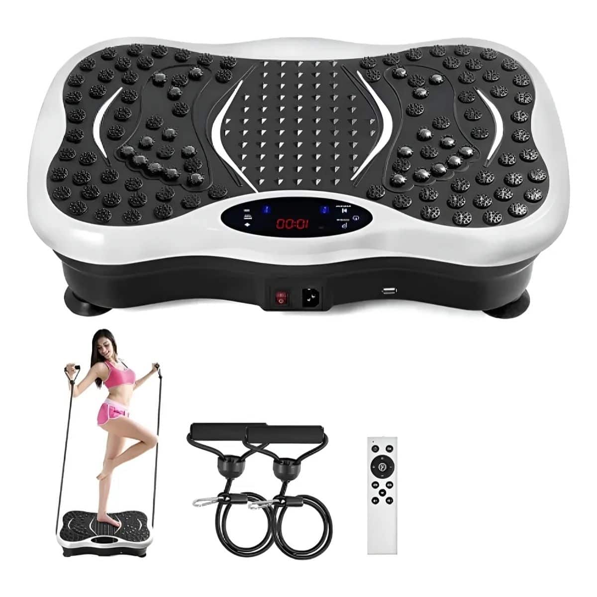 Plataforma Vibratoria 99 Niveles Control + Bandas 120 K