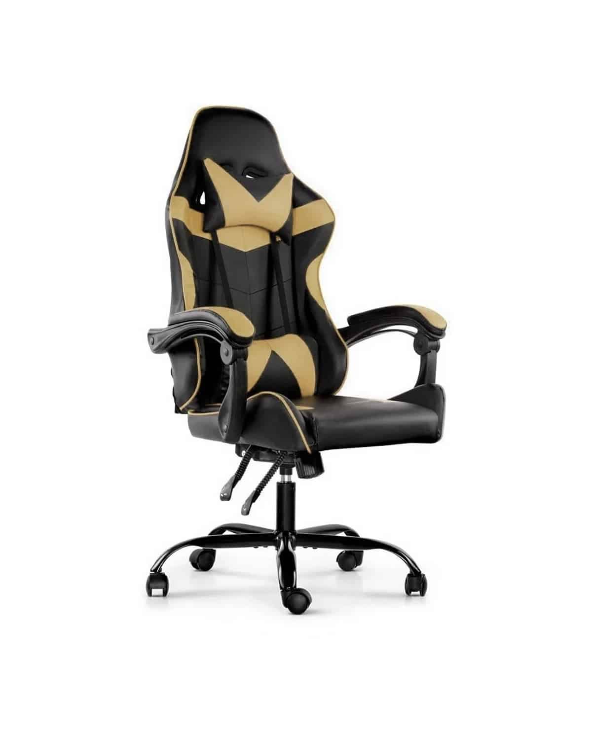 Silla Gamer Lumax Modelo Rom Super Oferta negro/dorado