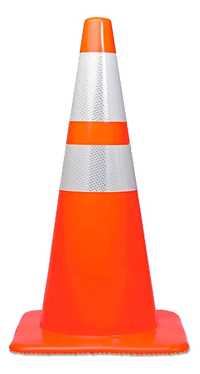 CONO FLEXIBLE 90 CM CON 1 BANDA REFLECTIVA - Seguridad Vial