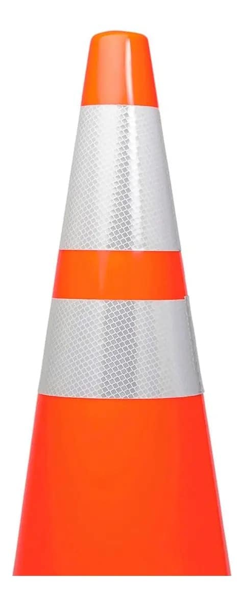 CONO FLEXIBLE 90 CM CON 1 BANDA REFLECTIVA - Seguridad Vial