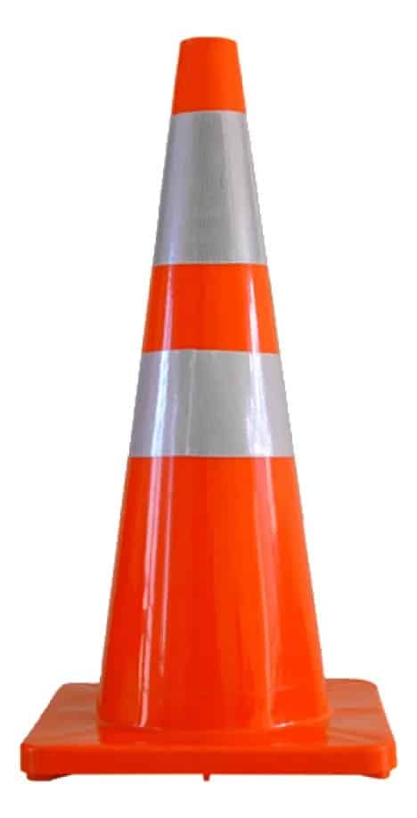 CONO FLEXIBLE 90 CM CON 1 BANDA REFLECTIVA - Seguridad Vial