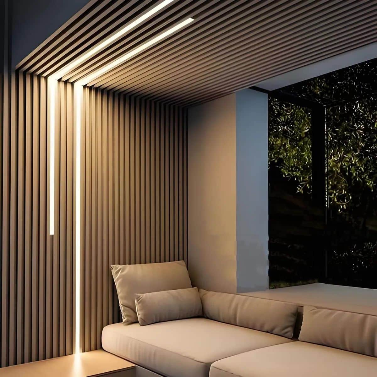 Copia - Luz Led Cálida Para Wpc Encastre, Luz De Wpc Panel 1 Metro